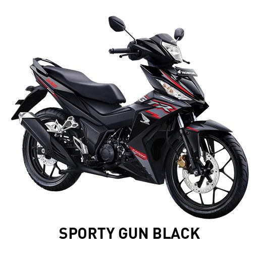 MOTOR HONDA ALL NEW SUPRA GTR 150 SPORTY GUN BLACK JAKARTA