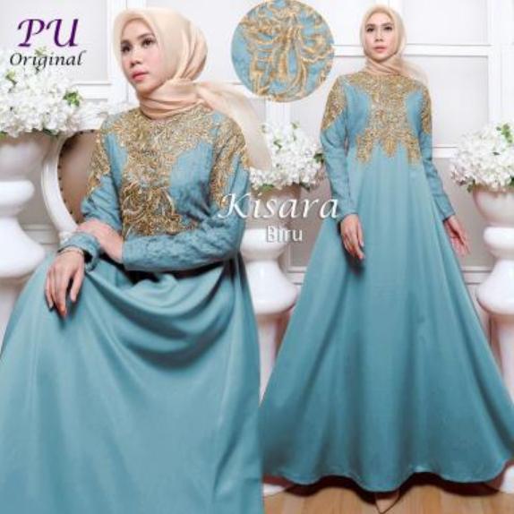 TotallyGreatShop Gamis Pesta Brukat Bordir Mewah Elegan Original Real Pic Gamis Syari Pesta Modern Premium Moscrepe Baju Kondangan Lebaran Muslimah Muslim Wanita Terbaru Kekinian Gaun Pesta Hijaber Party Maxi Dress Kebaya Wisuda Jumbo ihkisara