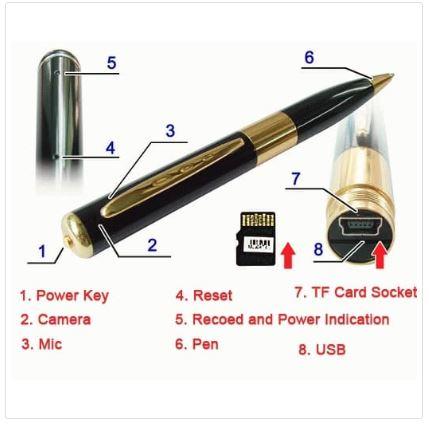 Mini Spy Pen HD Video Hidden Camera Pulpen bolpen Kamera Perekam