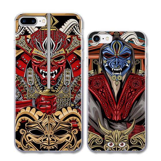 Samurai Selubung Ponsel 6 Splus Gaya Jepang Baru Lukisan Kucing Bungkus Penuh