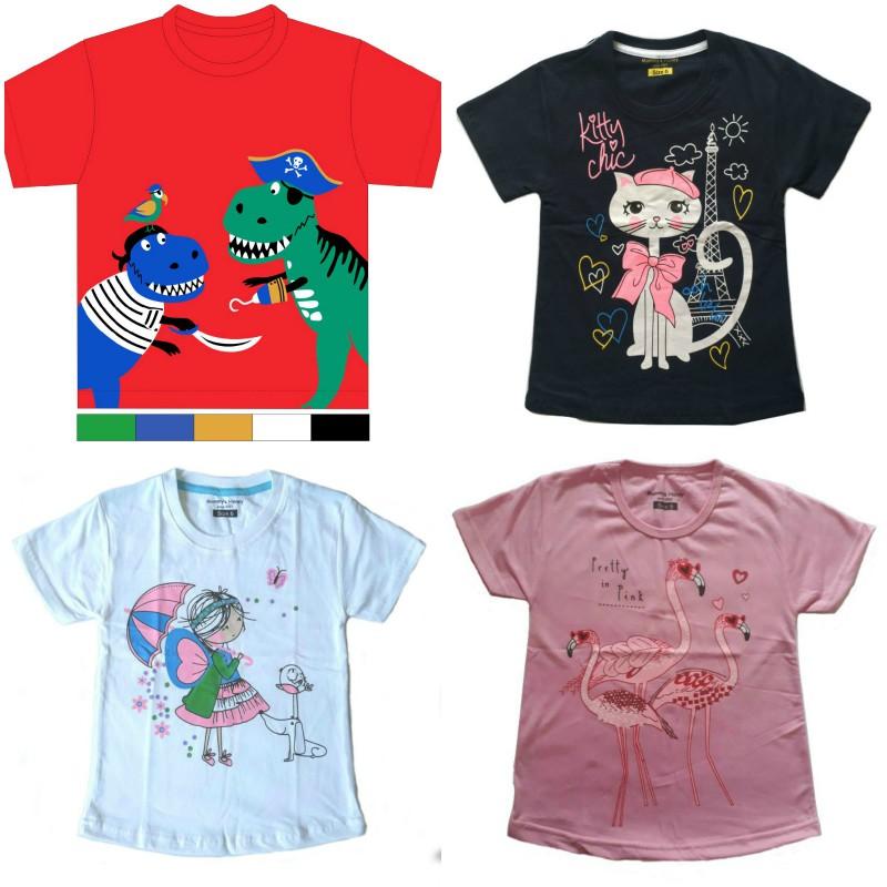Kaos Anak Mommys Honey Paket Flamingo Isi 4 Buah