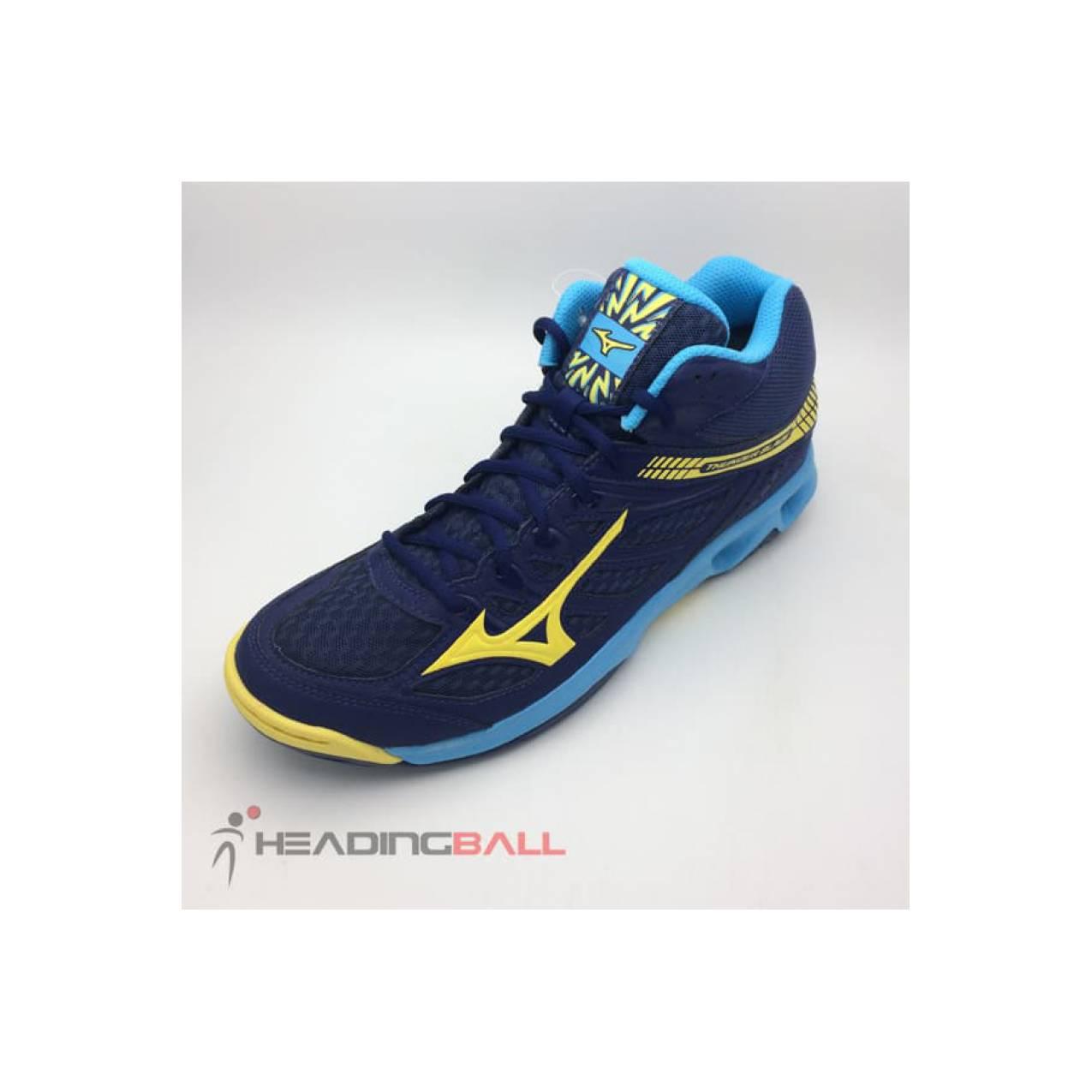 Sepatu Volley Mizuno Original Thunder Blade Mid Navy V1GA187594 BNIB