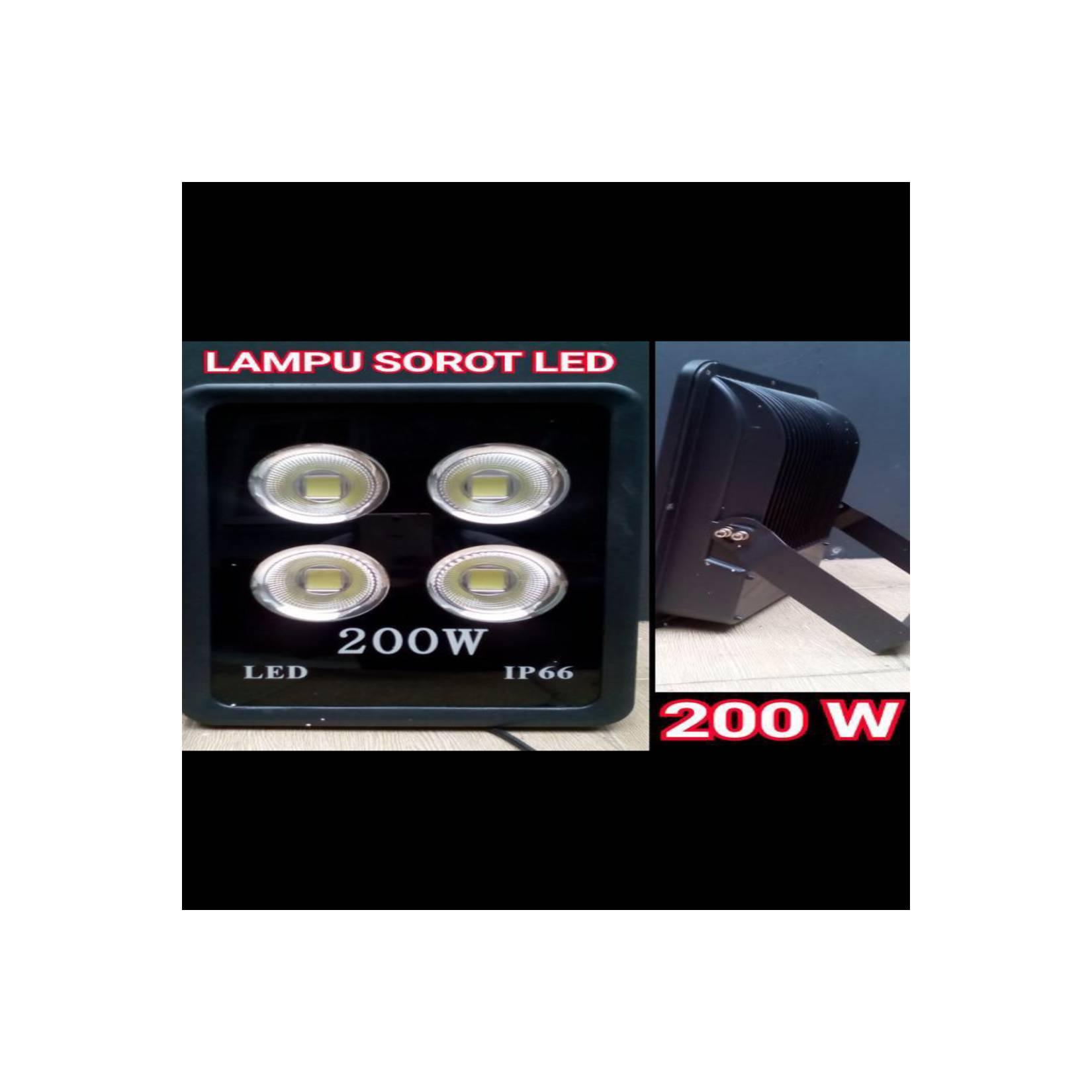 lampu sorot led / lampu tembak / floodlight led 200w 200watt lensa cob