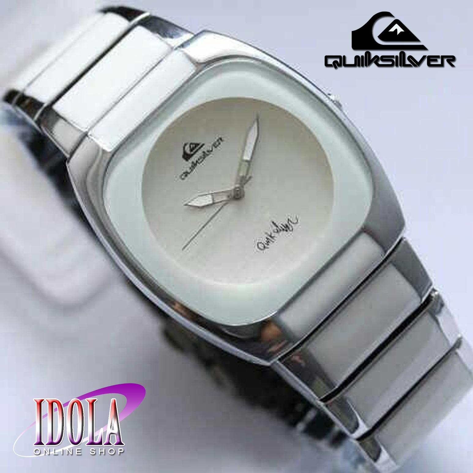 Quik_Silver Keramik - Jam Tangan Fashion Cewe/Wanita - Kombinasi Keramik Dan Stainless Steel