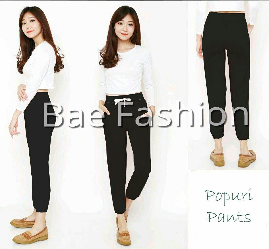 Bae.Fashion Celana Joger wanita / Celana Legging wanita / POPURI PANTS /Celana kerja wanita / Celana navy / Celana kerja wanita /Celana marun