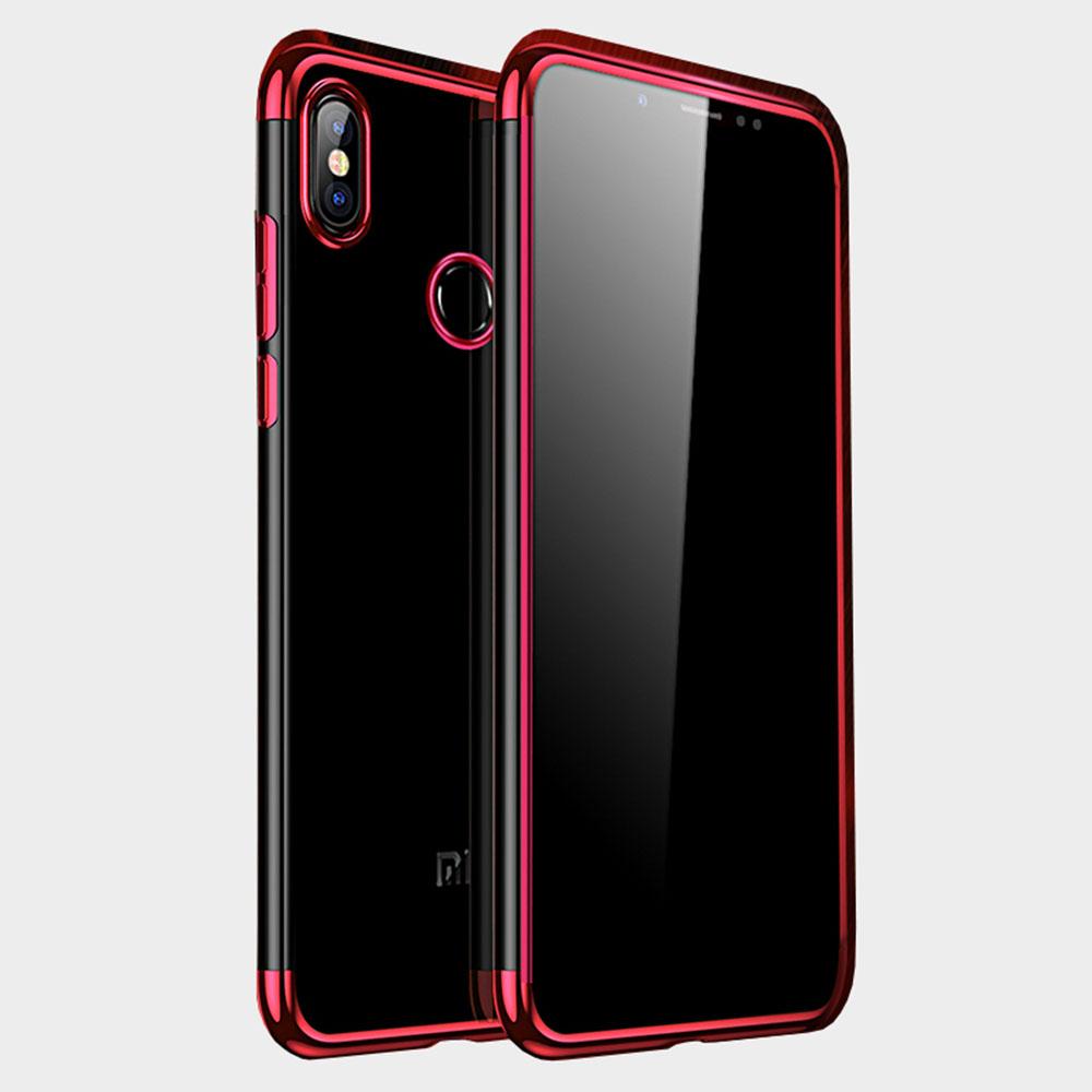 Redmi Note 5 Kasus, RUILEAN Ultraslim Lembut TPU Transparan Pelapisan Sisi Case Sarung for Xiaomi Redmi Note 5 Pro (Seperti Yang Ditunjukkan)