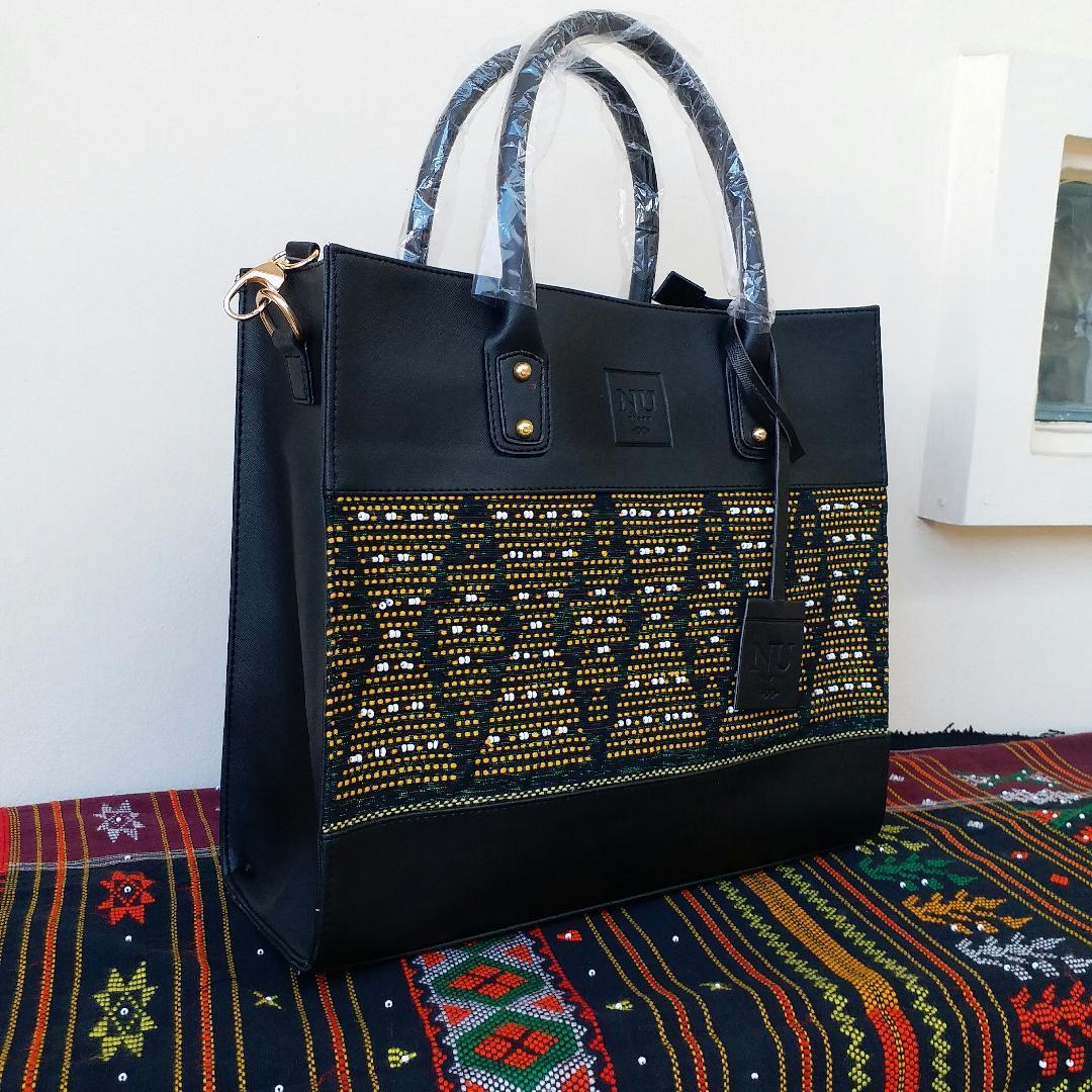 Tas Etnik Tenun Ulos Wanita Kualitas Premium Hitam