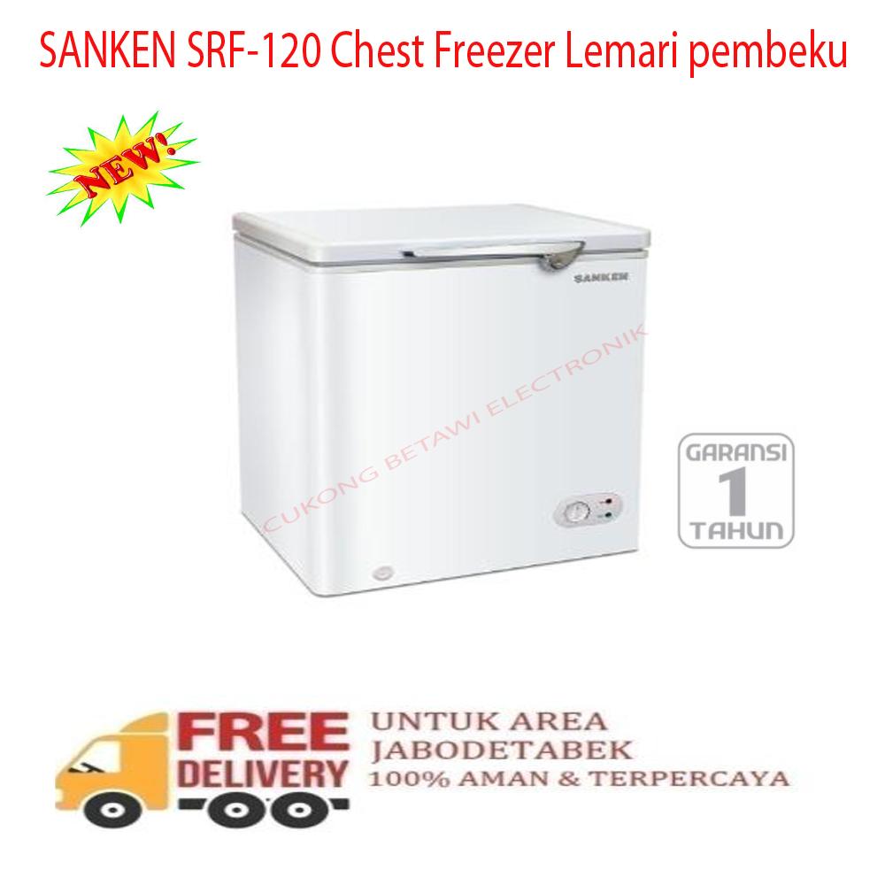 SANKEN SRF-120 Chest Freezer/Lemari pembeku-Free Ongkir khusus Jabodetabek
