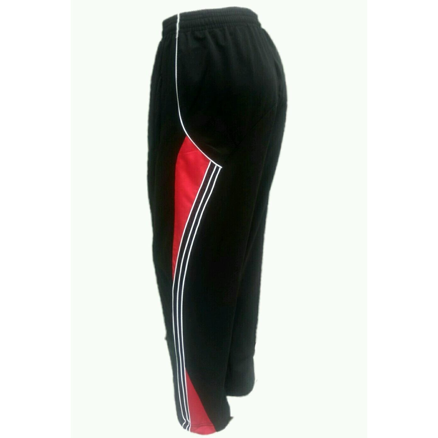 arsy collections celana training model lis 3 hitam merah