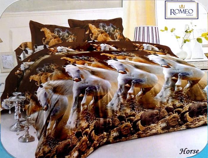 PALING DICARI Bedcover Romeo ukuran 180 x 200 / King / No.1 - Horse TERLARIS