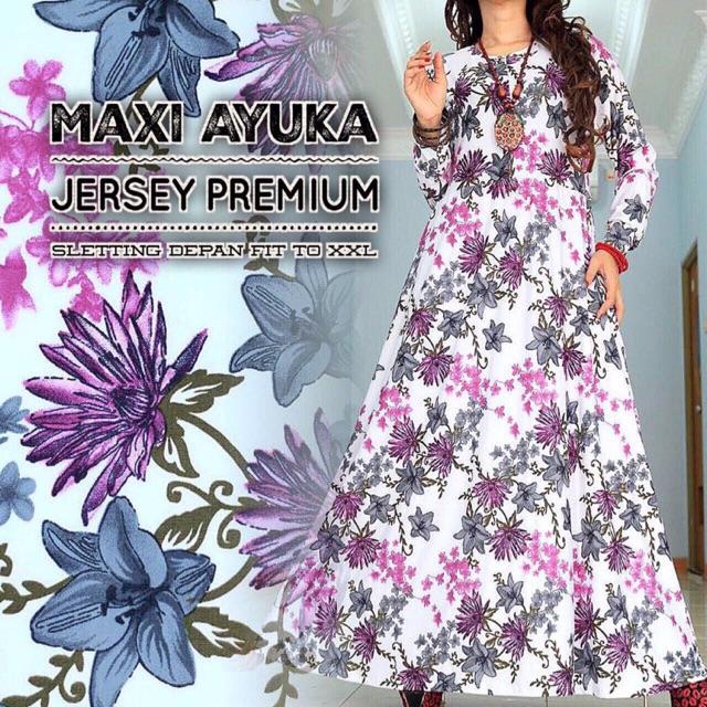 MAXI AYUKA JERSI PREMIUM SLETING DEPAN FIT TO XXL