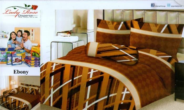 PALING DICARI Sprei Lady Rose 180x200 Rumbai - Ebony TERLARIS