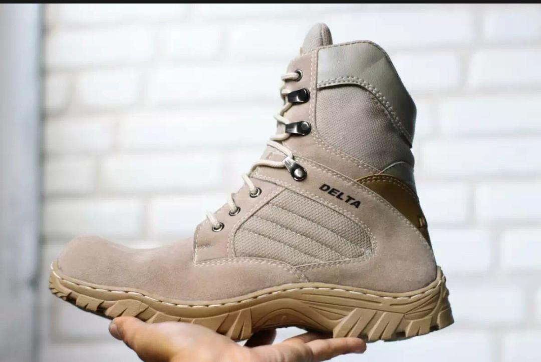 Sepatu Delta foce Army safety cream 8 inci