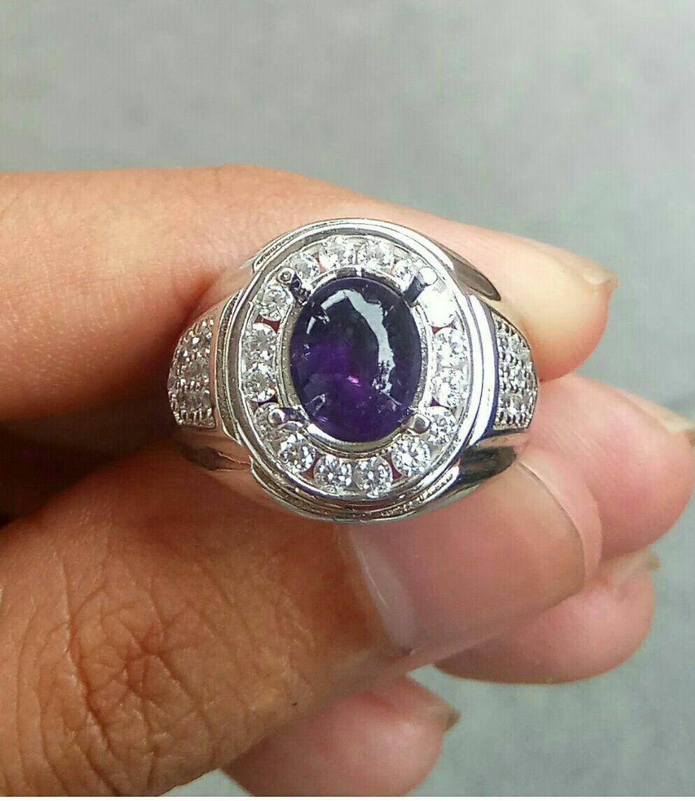 Cincin kecubung natural amethyst kecubung wulung kecubung kalimantan kecubung pangkalanbun