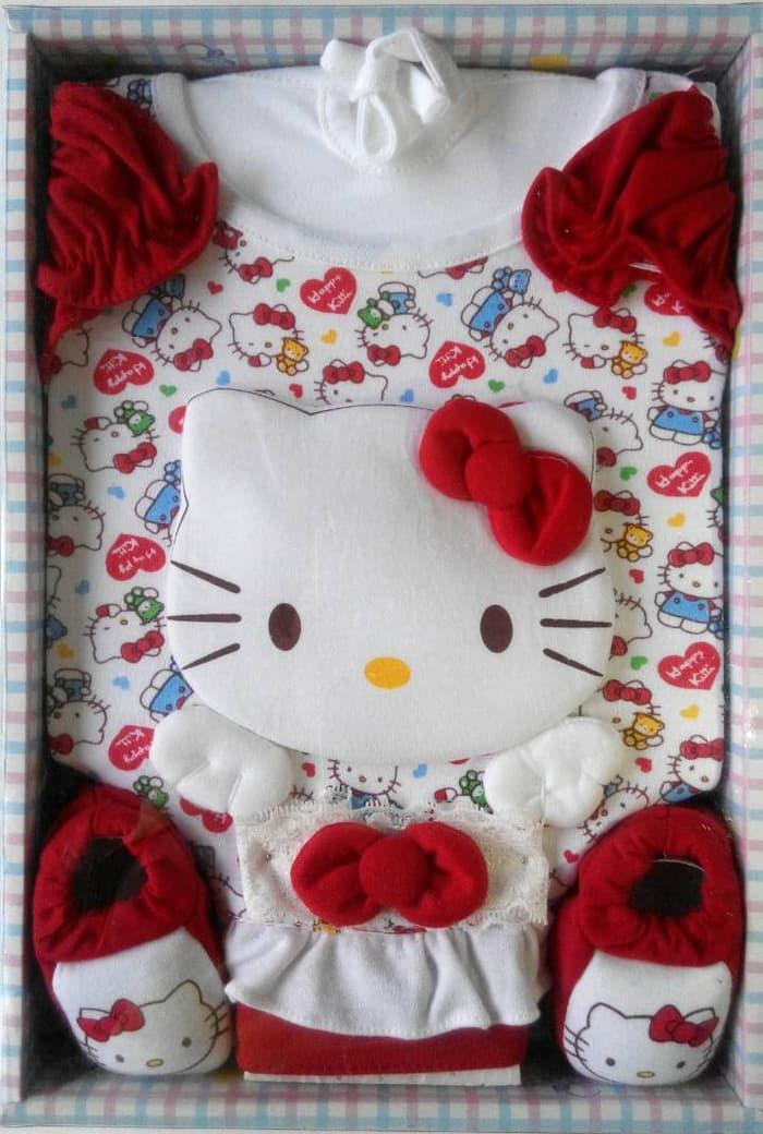 PROMO - Paket Perlengkapan Bayi Baru Lahir Hello Kitty Cangkir / Baby Gift Set