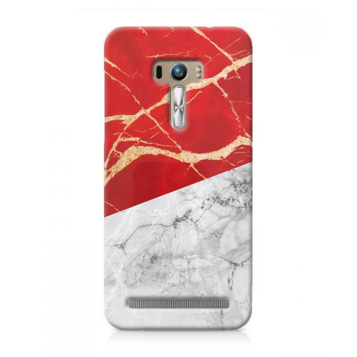 Premium Case Indonesia Red White Marble Flag ASUS Zenfone Selfie Hard Case Cover