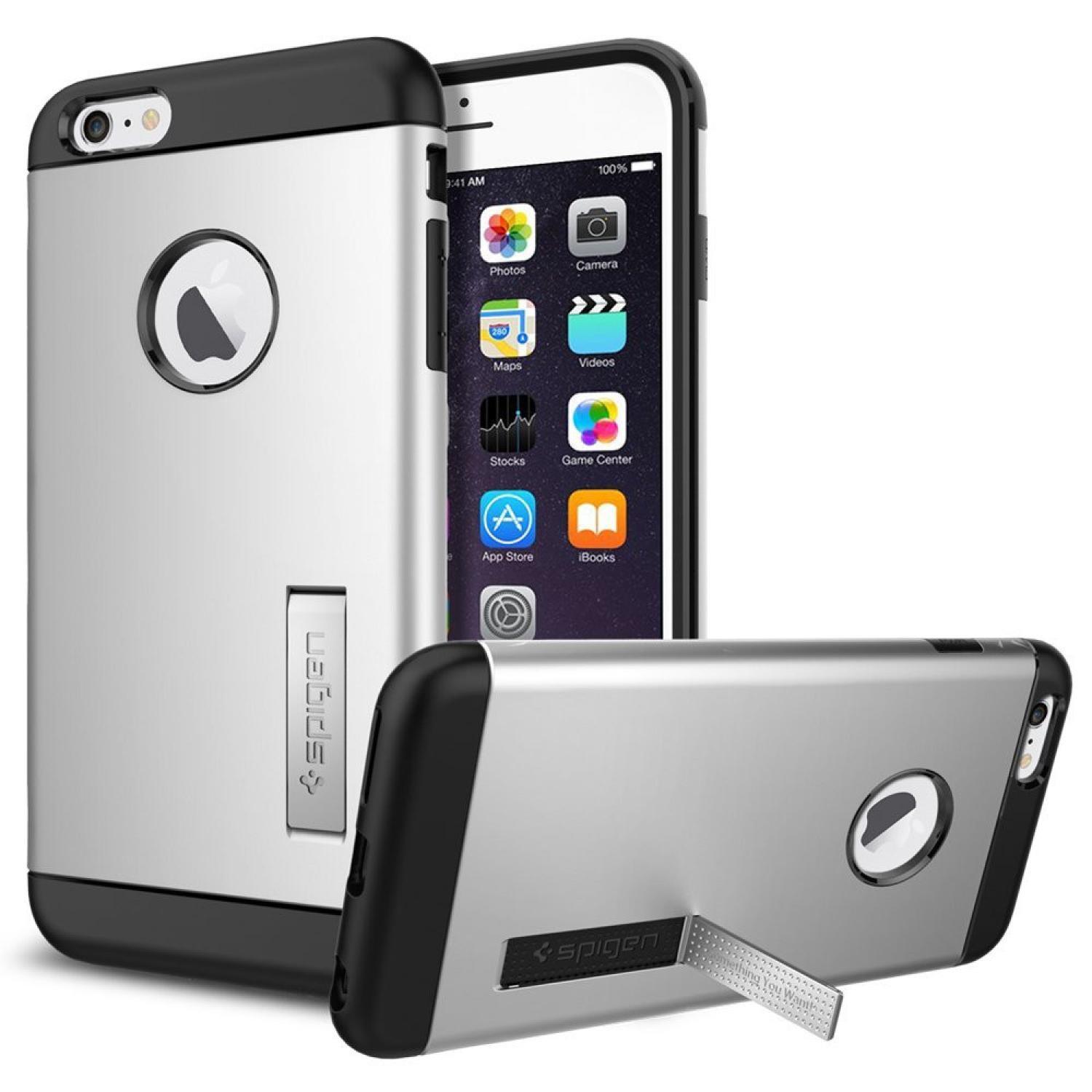 Casing Hp SGP iPhone 6 Plus Slim Armor Plastic + TPU Kickstand (OEM) Murah Lucu