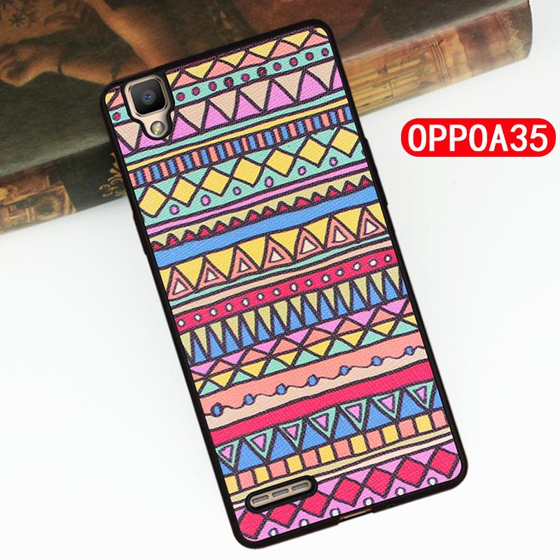 Oppo A35 Casing HP f1 f Model Wanita Baur Silikon Bungkus Penuh anti jatuh oppo f1 sampul lunak a35m Casing yang super kreatif kepribadian Tipis Ukiran 3 dimensi bungkus Penuh