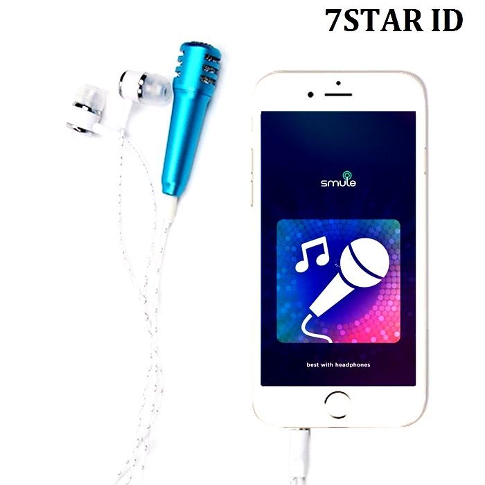 Mic Mini Karaoke 7STAR - Mic Smule Dengan Headset Microphone SMULE Mini Microphone Karaoke - Warna Random