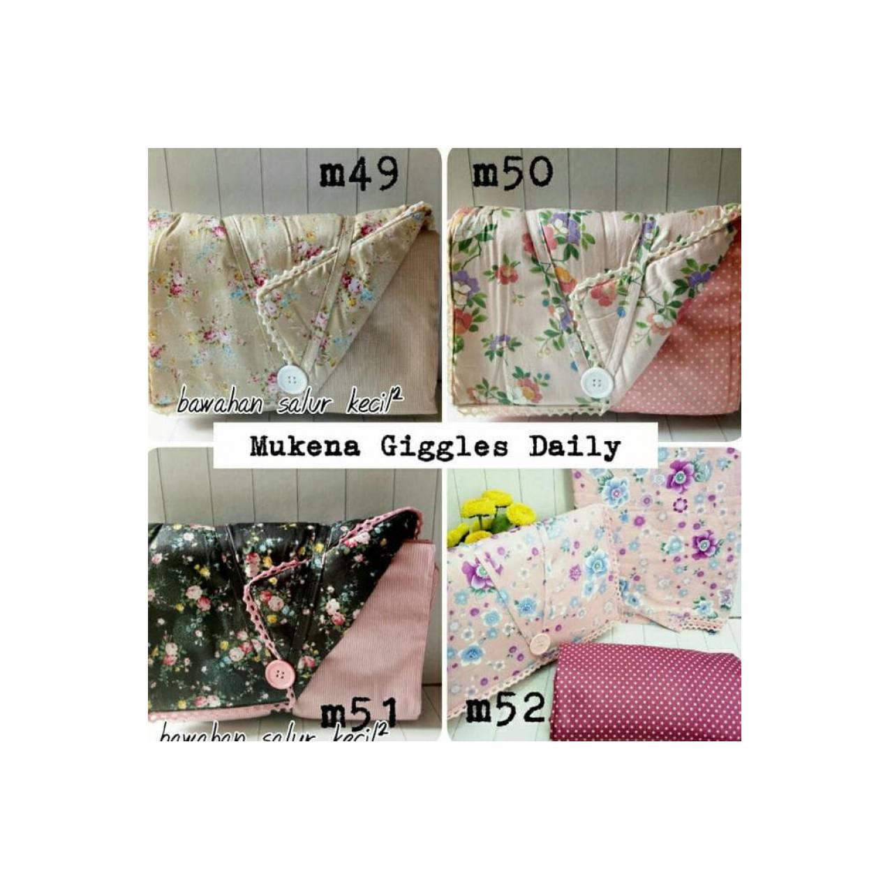 Mukena Katun design by Jepang merek GIGGLES Daily Cantik