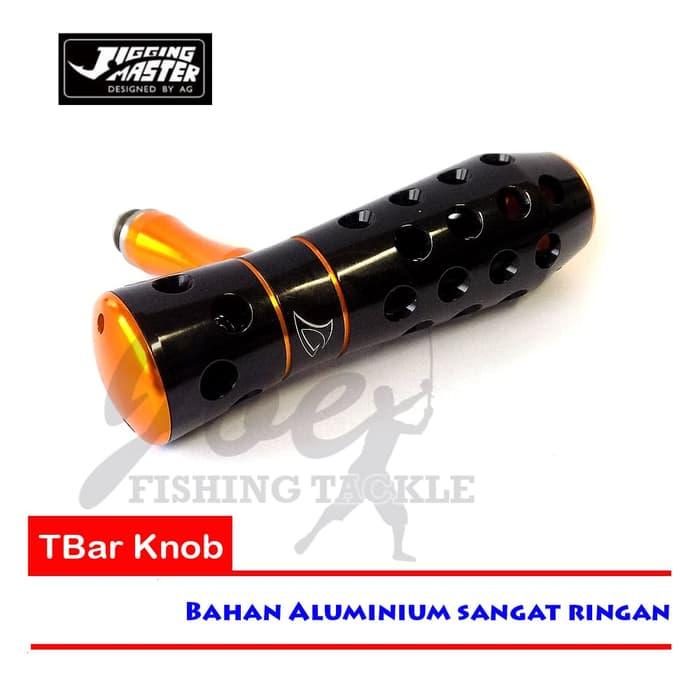 Obral Murah Jigging Master T-Bar Knob Aluminium Black Gold - Reel Pancing Mancing Harga Grosir