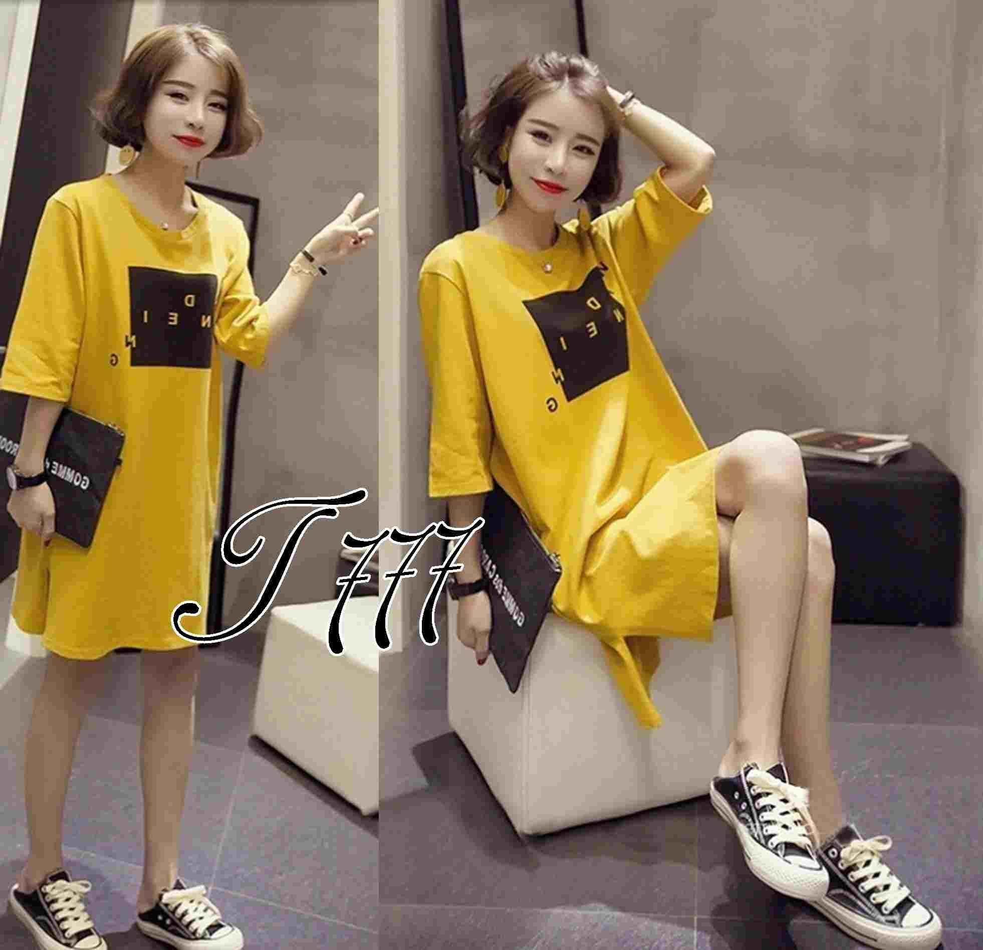 Fashionshop Dress Jumbo / Dress Korea / Dress Renda / Dress Brukat / Dress Midi / Dress Kaos Wanita / Dress T-shirt Wanita / Gaun Kaos Wanita / Dress Santai Wanita / Gaun Remaja/ Gaun Kasual / Dress Casual Wanita / Dress Murah / Dress Gaul / Dress Modern