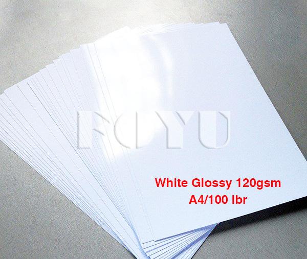 Kertas Foto Inkjet White Glossy Water Proof 120gsm A4