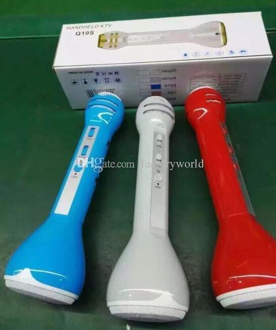 Mic Buat Smule Portable Bluetooth Karaoke Mic Q10S
