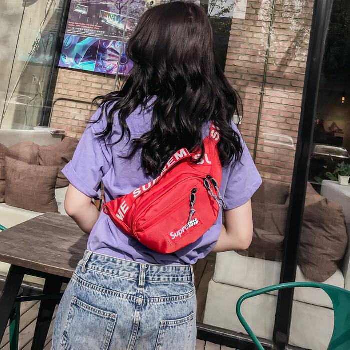 CMT008 Waist Bag SUPREME Impor/Tas Bahu/Tas Wanita/Tas Slempang