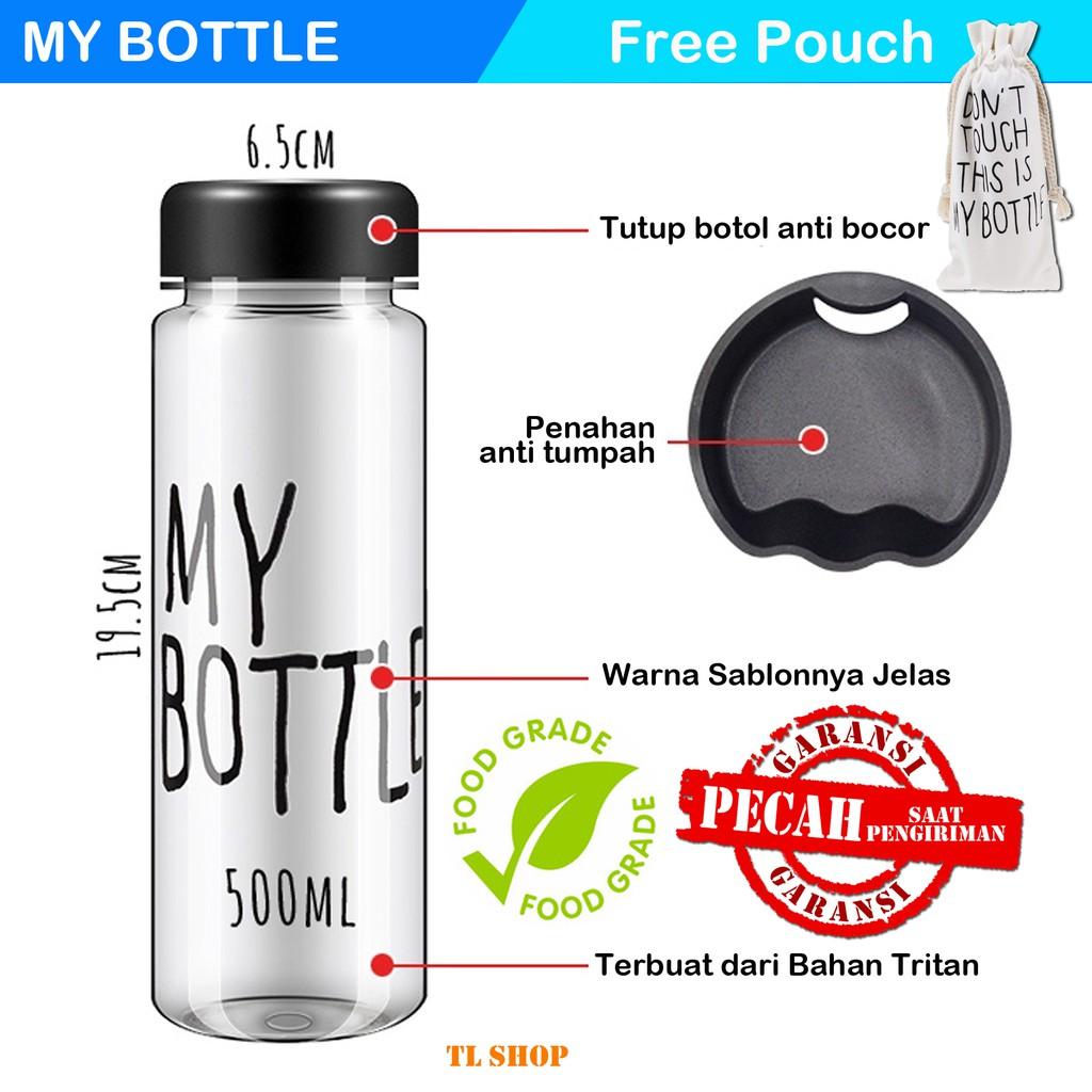 MY BOTTLE BOTOL MINUM FREE POUCH INFUSED WATER 500ML