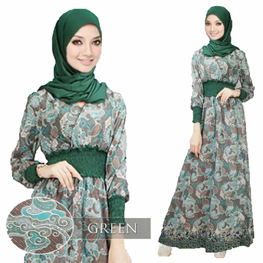 Yuki Fashion Maxi Jamilah+Pashmina - Orange 3 - Best Seller