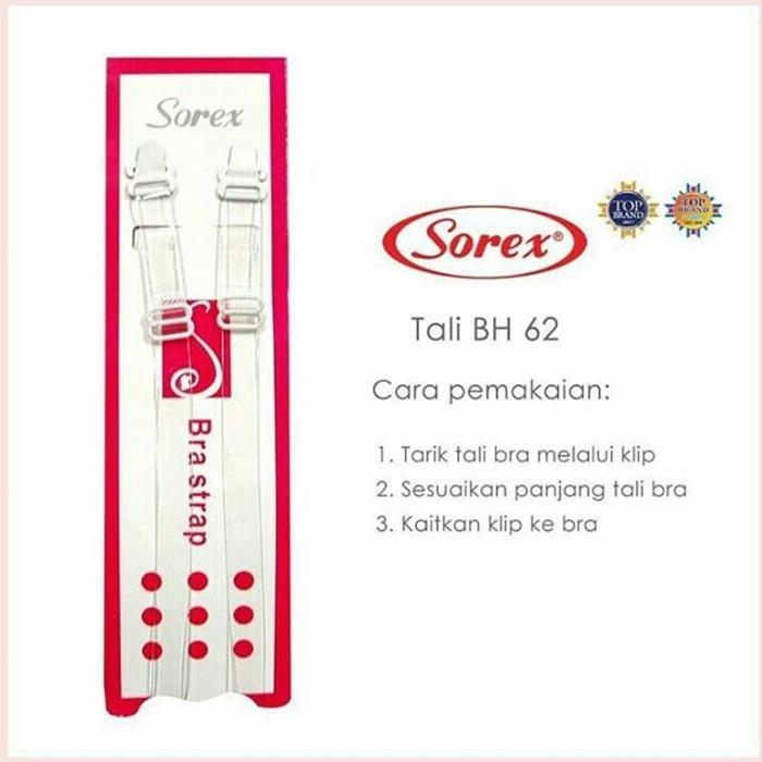 Aksesoris Bra Strap / Tali BH Silicone Transparan Bening Sorex BH 62 - Barang Kece