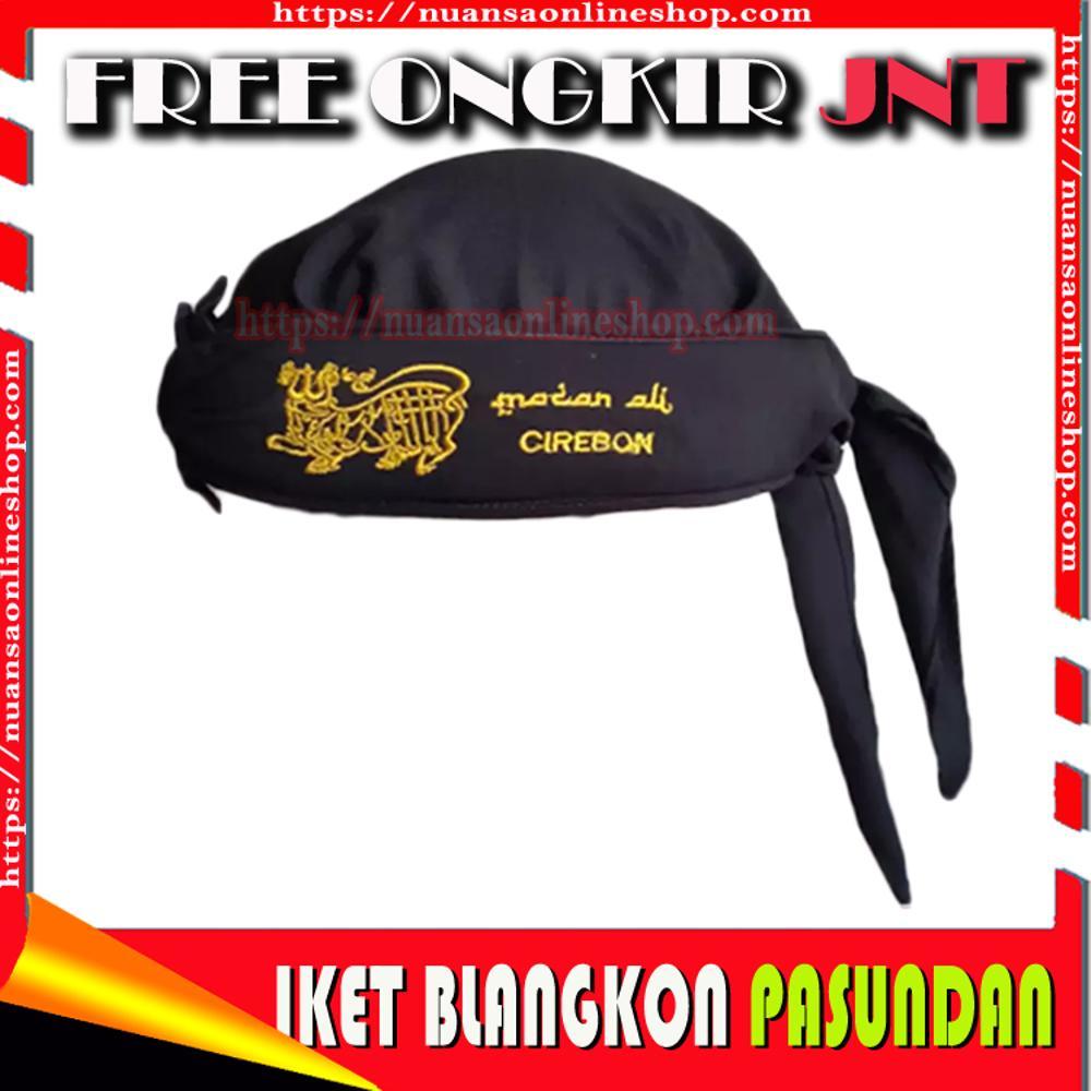 Blangkon Khas Nusantara Macan Ali Cirebon Iket Kepala Bordir Macan Ali Lambang Kerajaan Cirebon Blangkon Kujang Bendo Siliwangi