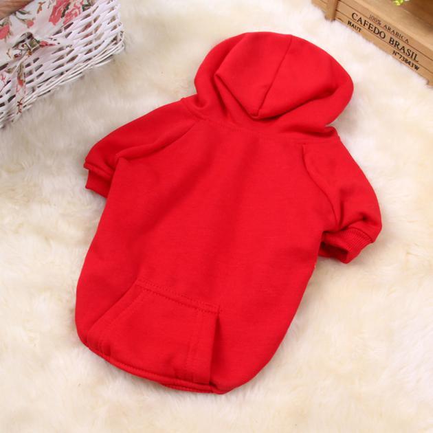 Pet Dog Clothes Puppy Thick Warm Sweater Shirt Coat Apparel For Winter Red M