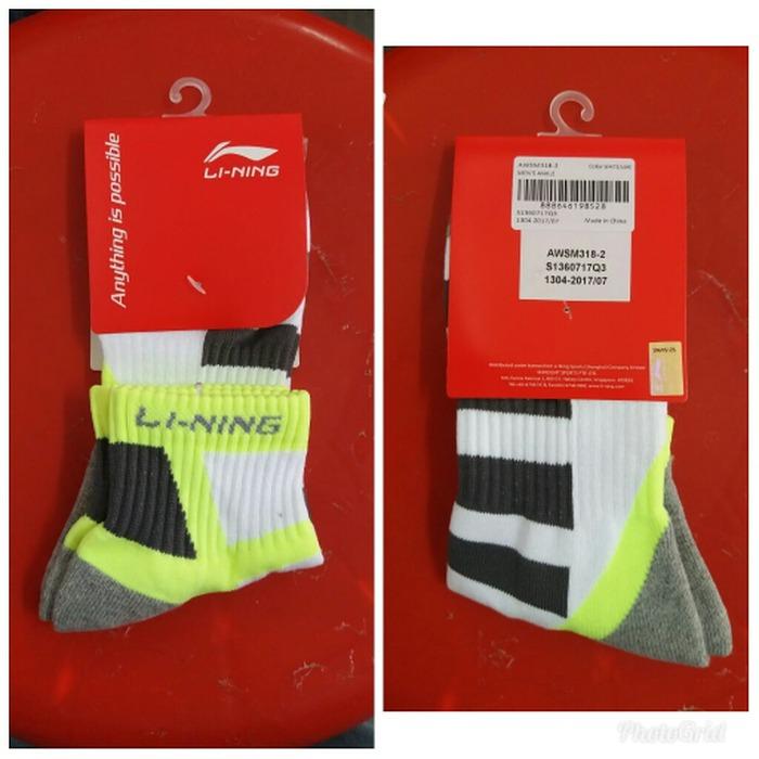 Kaos Kaki Badminton Bulutangkis Lining Ori AWSM318-2