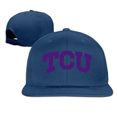 Custom Unisex-Adult Texas Christian University TCU Snapback Baseball Caps Hat Black