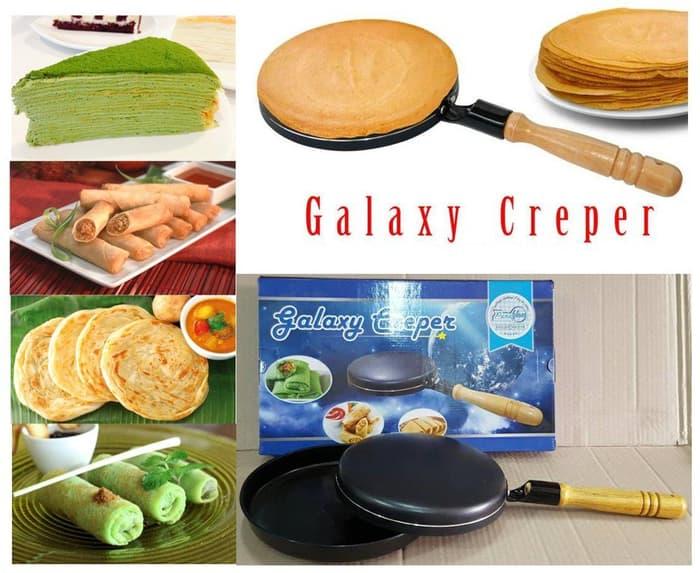 CETAKAN KUE CREPE KULIT RISOLE LUMPIA GALAXY CREPES PANCI TEFLON