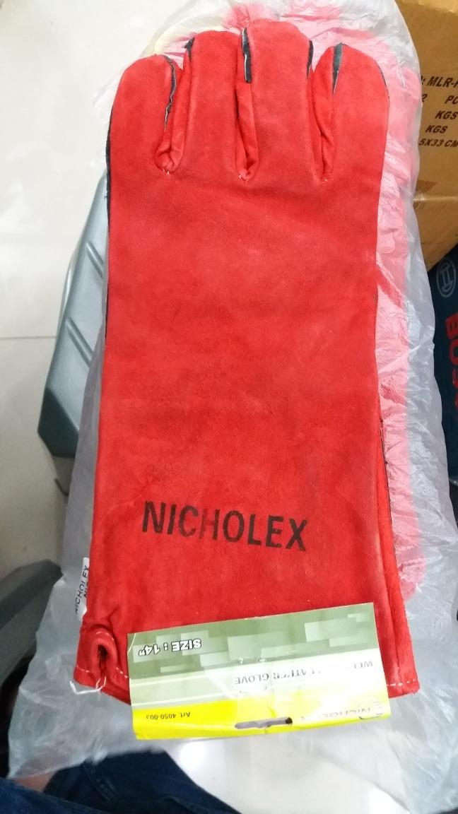 SARUNG TANGAN LAS MERAH NICHOLEX 14