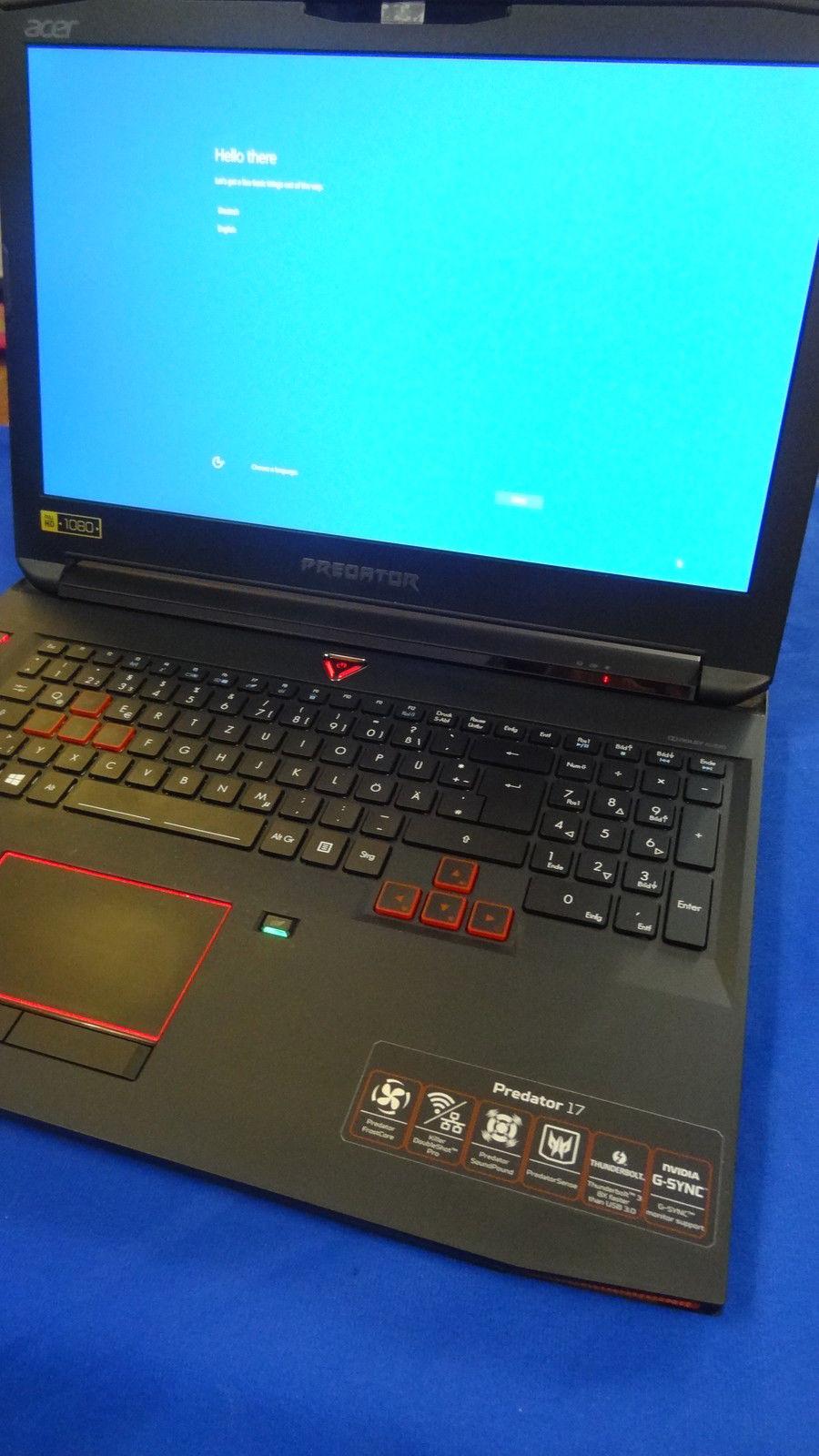 Acer-Predator 17' G9-792- Core I7-6700Hq -Windows 10