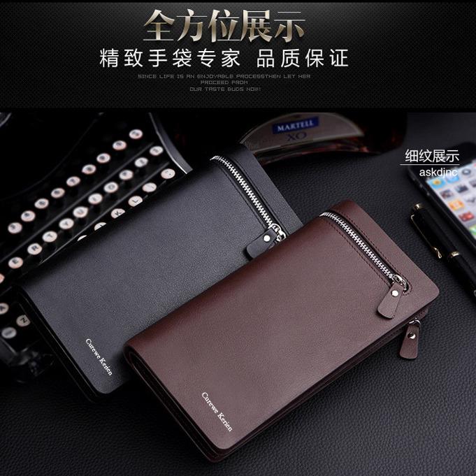 Curewe Kerien Dompet Premium Import Pria Wanita Zipper Panjang Handbag