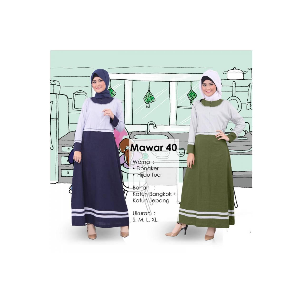 GAMIS QIRANI MAWAR 40 NEW 2017 /Gamis Muslimah/dress Syar'i