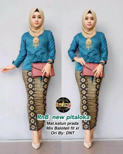 Setelan Baju Batik Wanita Batik Pesta Kondangan Eksklusif Modern Terbaru High Quality - RnB New Pitaloka