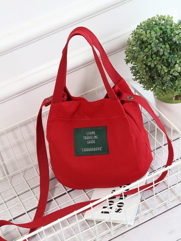 Tas Selempang Wanita Kanvas Living, Traveling, Share Shoulder Bag NEW - Hitam