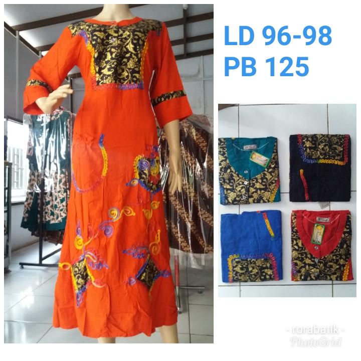 gamis batik maura songket sulam