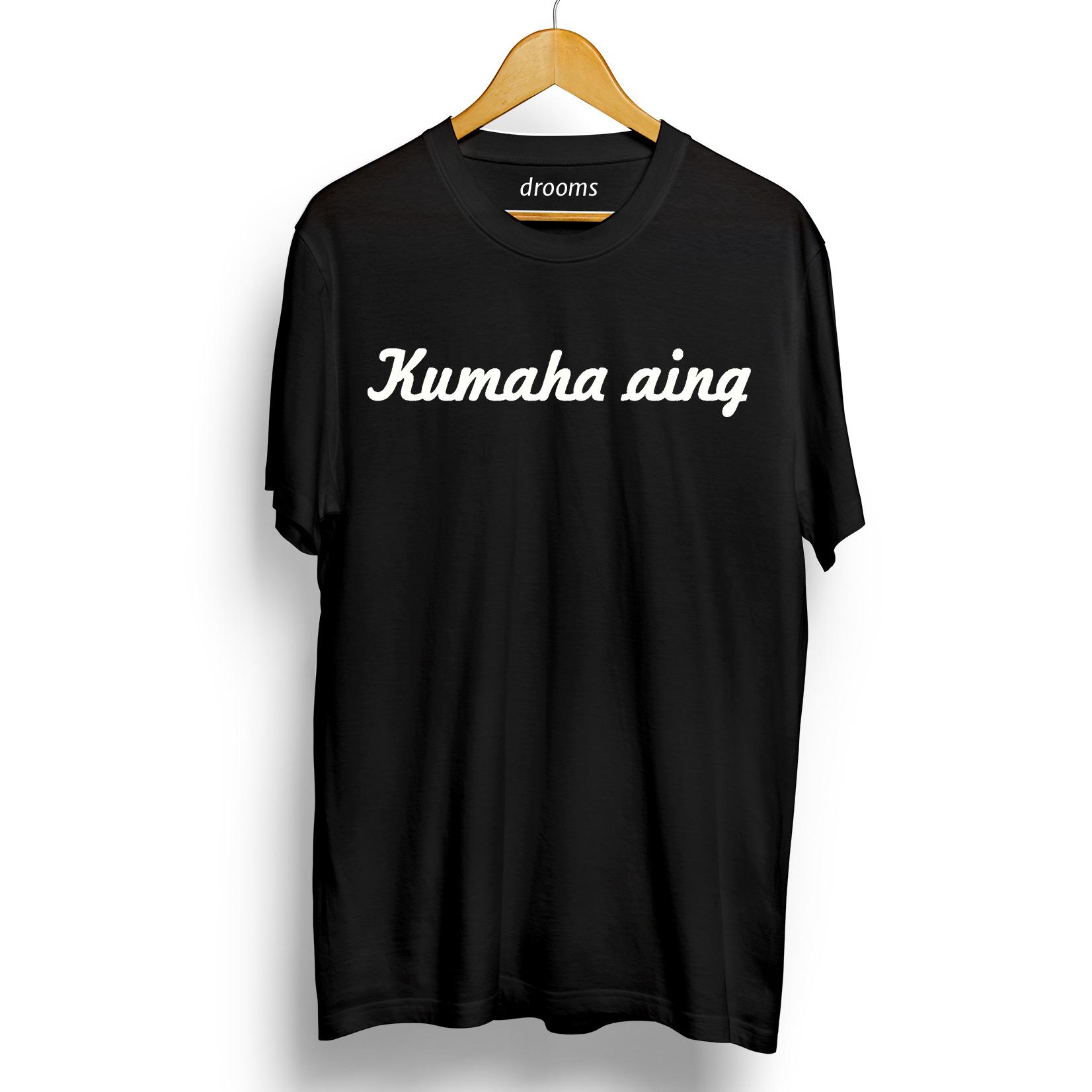 Drooms Kaos Distro/ Kaos Kasual/ Kaos Santai/ T-Shirt Pria/ T-Shit Wanita Kumaha Aing Lengan Pendek