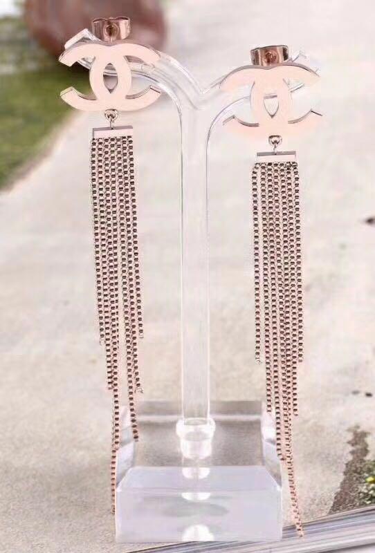 Anting Pesta Stainless Chanel Tassel .Premium