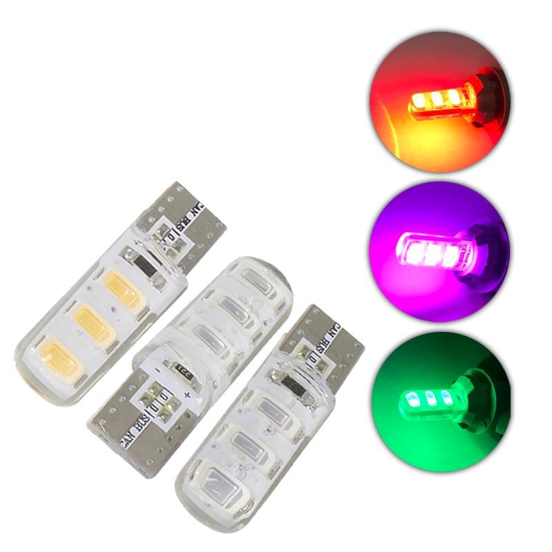 OTOMOBIL Lampu Senja LED 6 Mata Bohlam Tancap Mobil Motor TE-T10-5730 Hijau