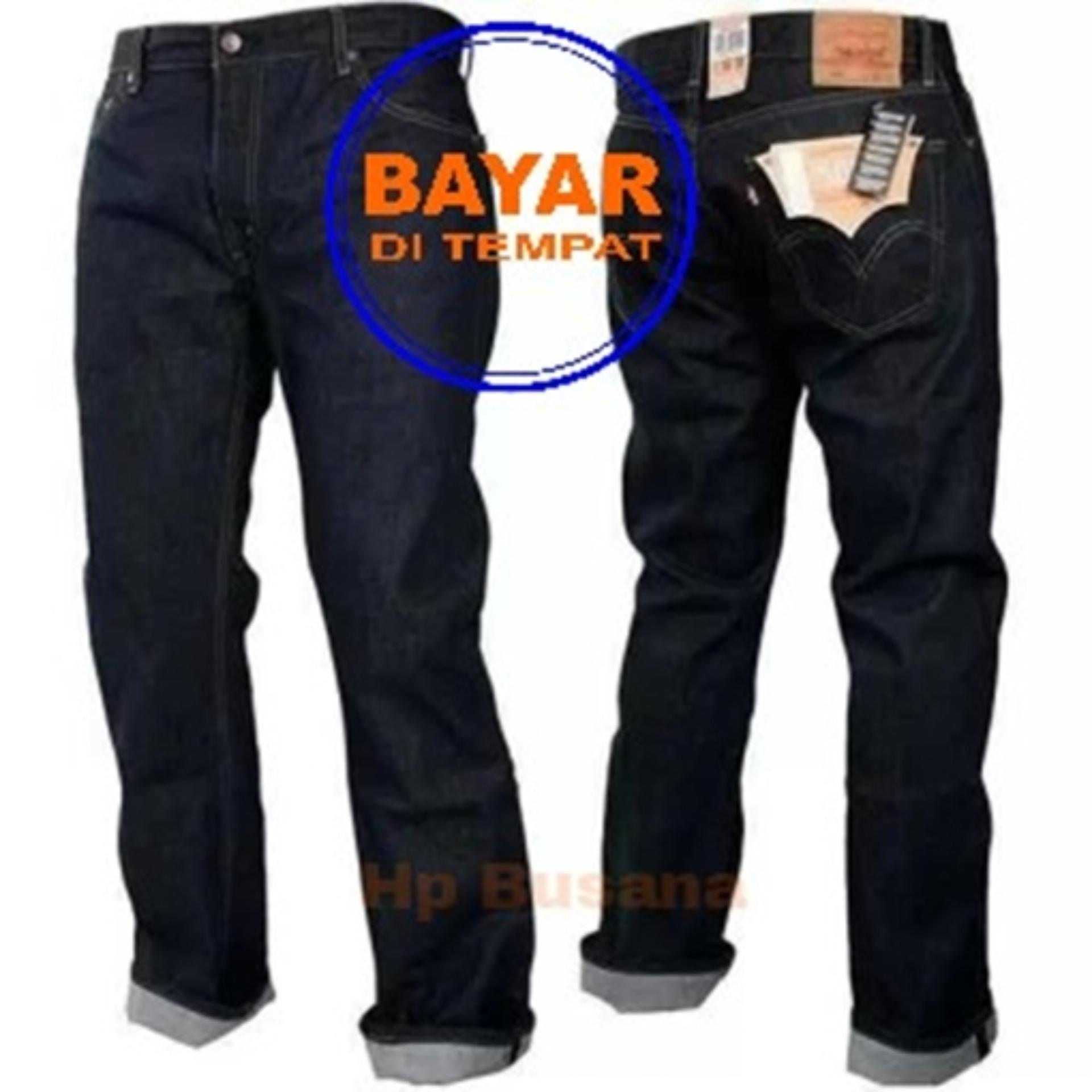 Celana jeans panjang pria hight quality dark blue / blueblack