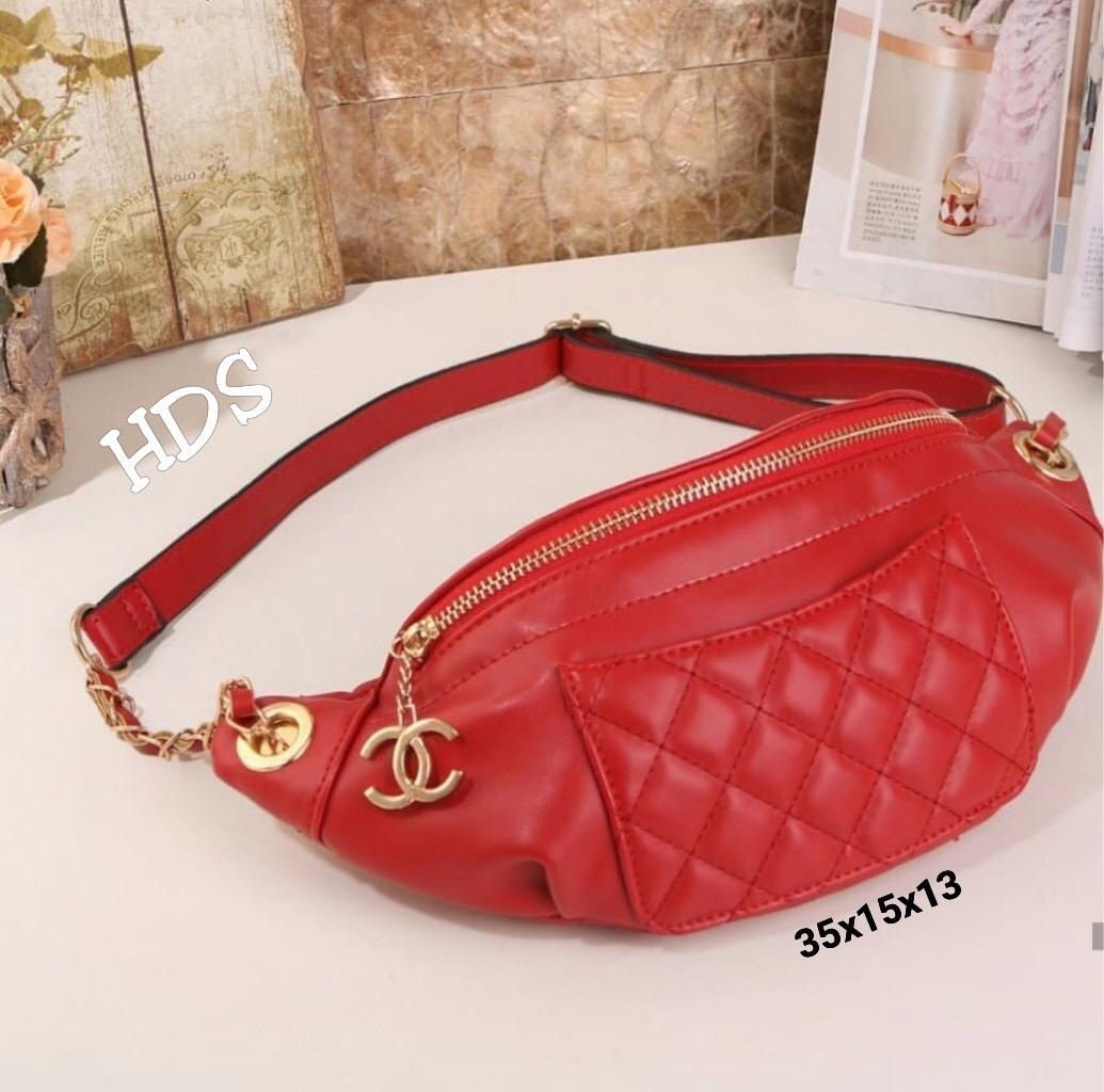 Tas Wanita Tas Selempang Cewe Waistpack Waistbag Nagita Slavina Kulit Sintetis Best Seller