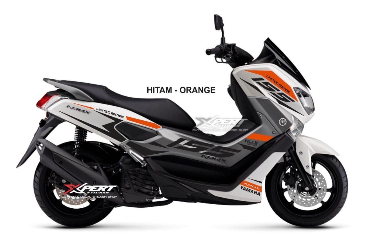 ME Cutting Sticker - for YAMAHA NMAX - LAZADA Prioritas – Hitam Orange